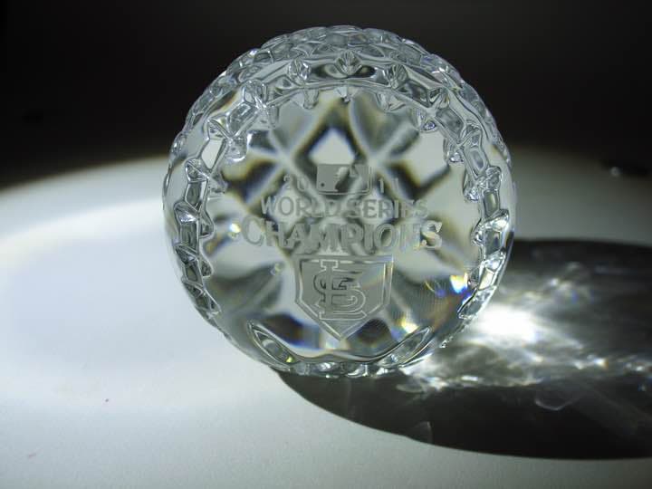 カージナルス・2011メジャーリーグ優勝記念クリスタル（社製）