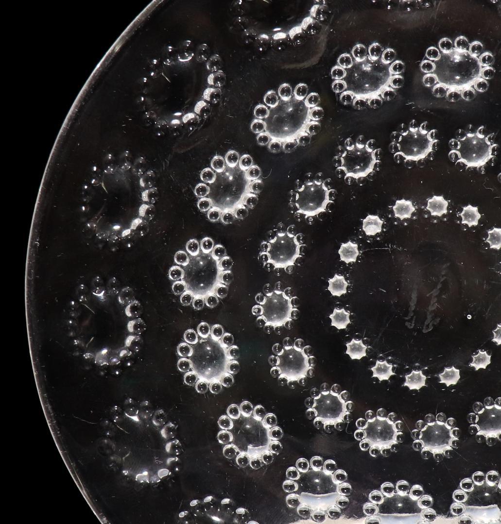 ルネ・ラリック 激レア 高級硝子皿18cmプレート アスター1935年サインあり