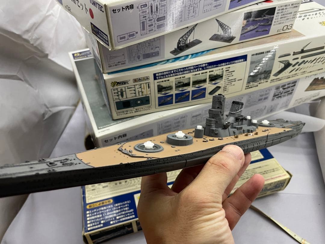 戦艦大和のラジコンや呉軍港のジオラマ　レジン