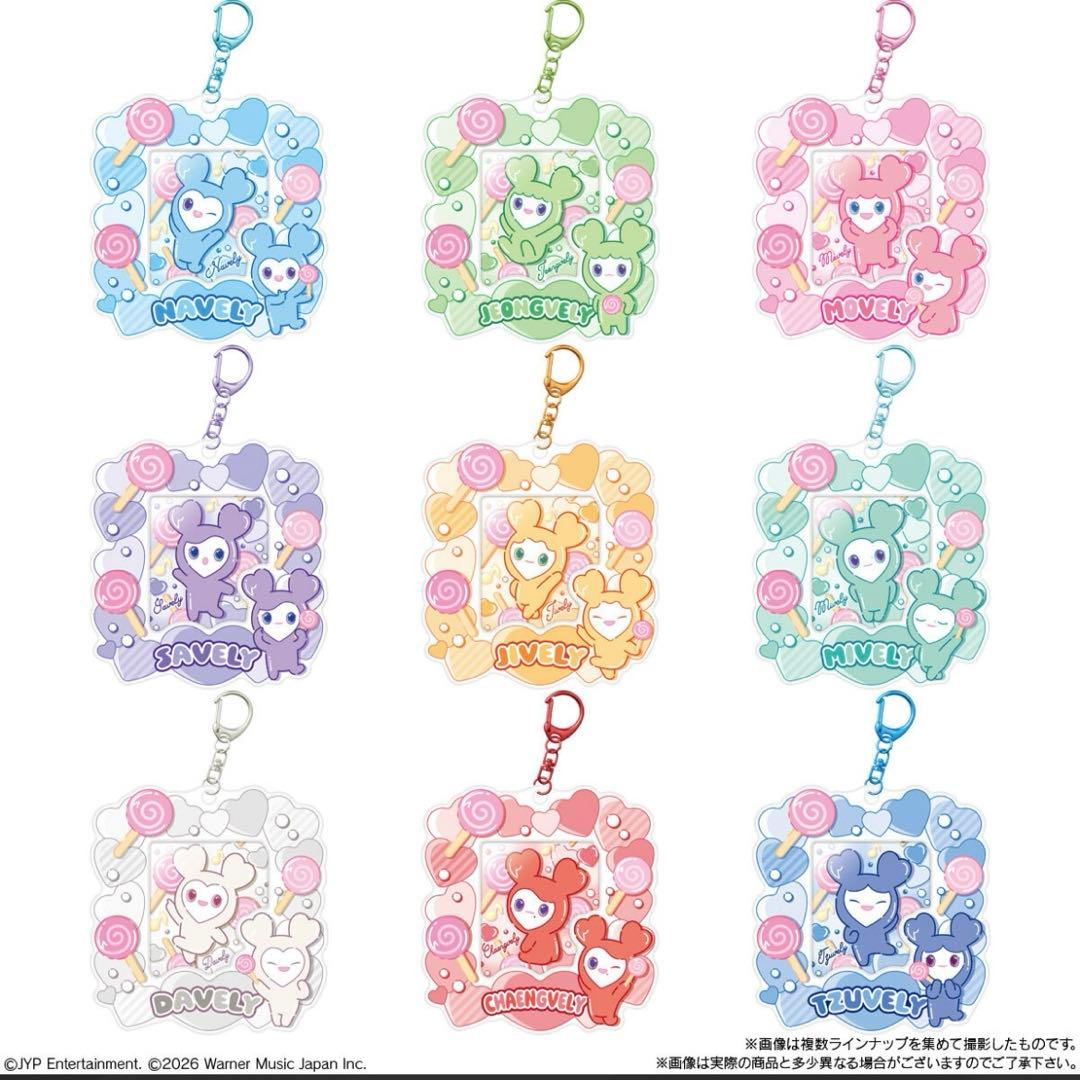 TWICE バンダイ ラブリー カードホルダー キーホルダー トレカ お菓子