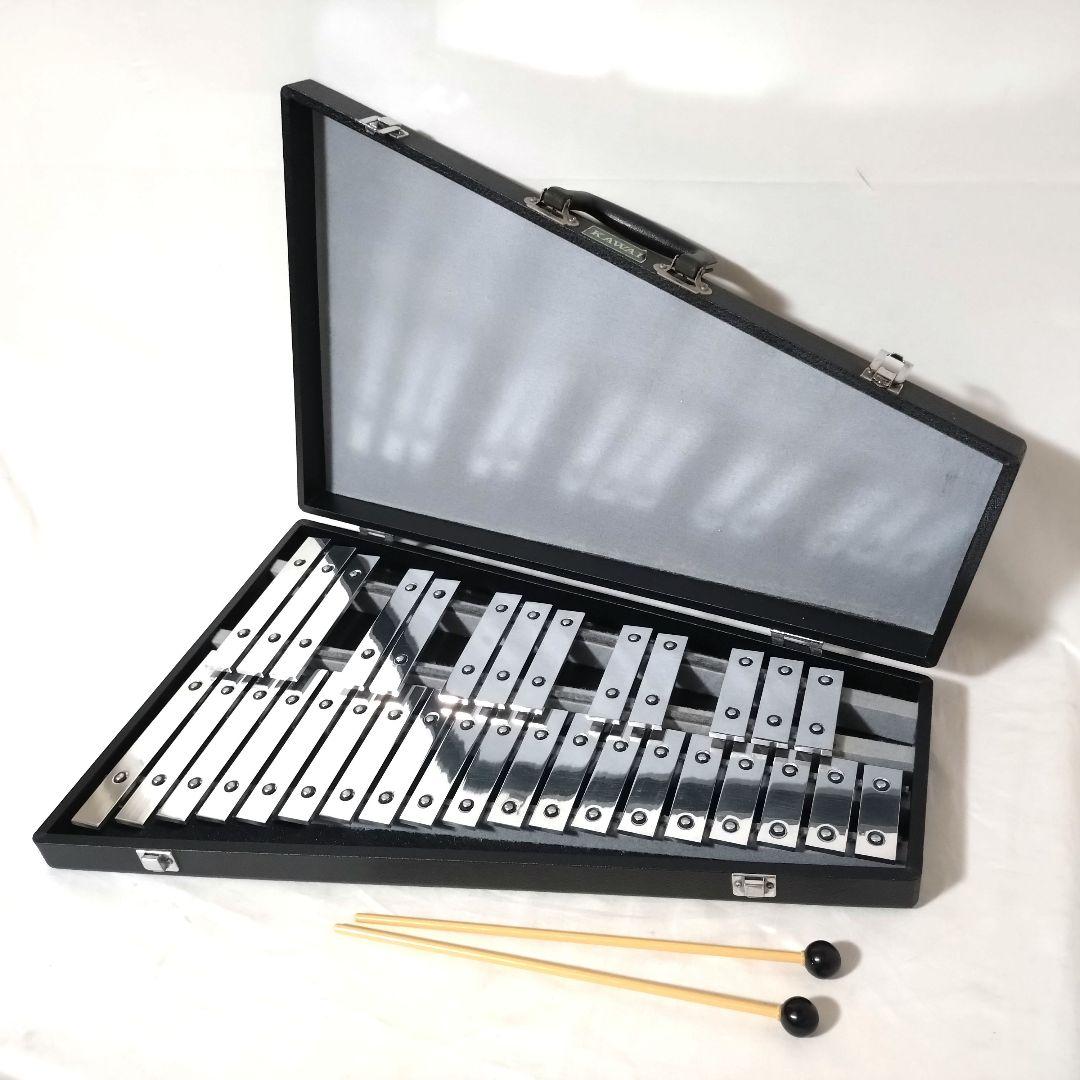 KAWAI　グロッケン　鉄琴　32音　ハードケース付き　河合楽器　カワイ