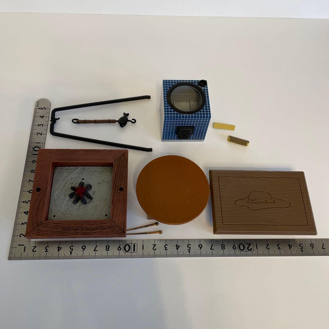 リーメント ぷちサンプル ミニチュア●田舎の台所 囲炉裏 かまど 昭和レトロ