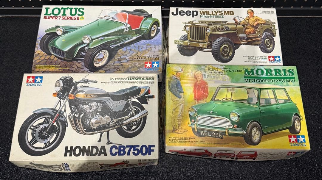 未組み立て年代物プラモデル18点セット　タミヤ　フジミ