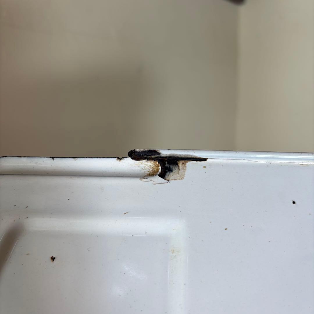 ホーロー　オニオンラック　レターラック　アンティーク　小物入れ