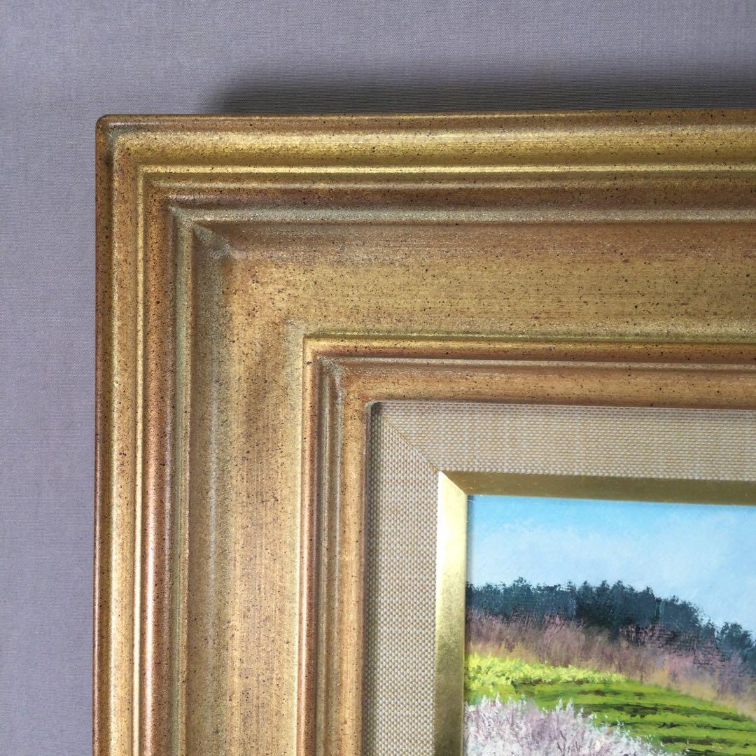 藤坂利則　「梅咲くころ」６号　油彩　福島県川俣町郊外