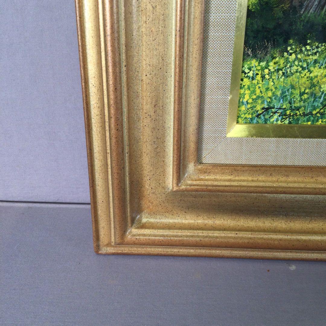 藤坂利則　「梅咲くころ」６号　油彩　福島県川俣町郊外