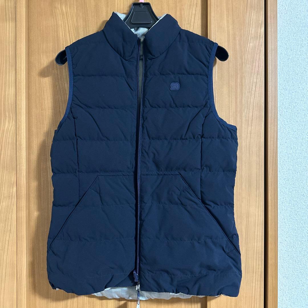 23区ゴルフ リバーシブル　ダウンベスト