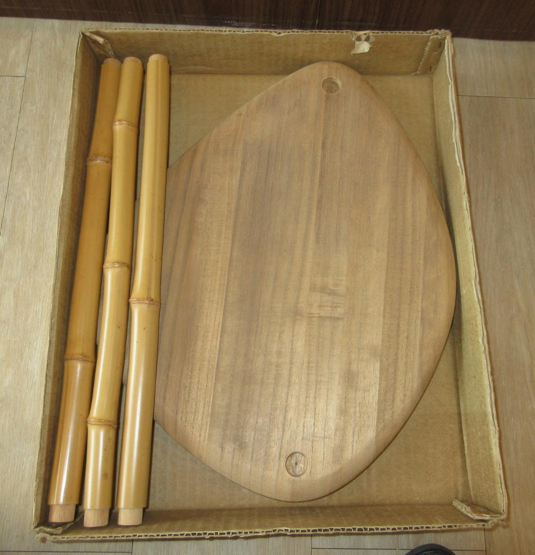 送料込【逢絢亭】茶道具 棚物 蛤卓 組立式 裏千家好写 木地 紙箱入り