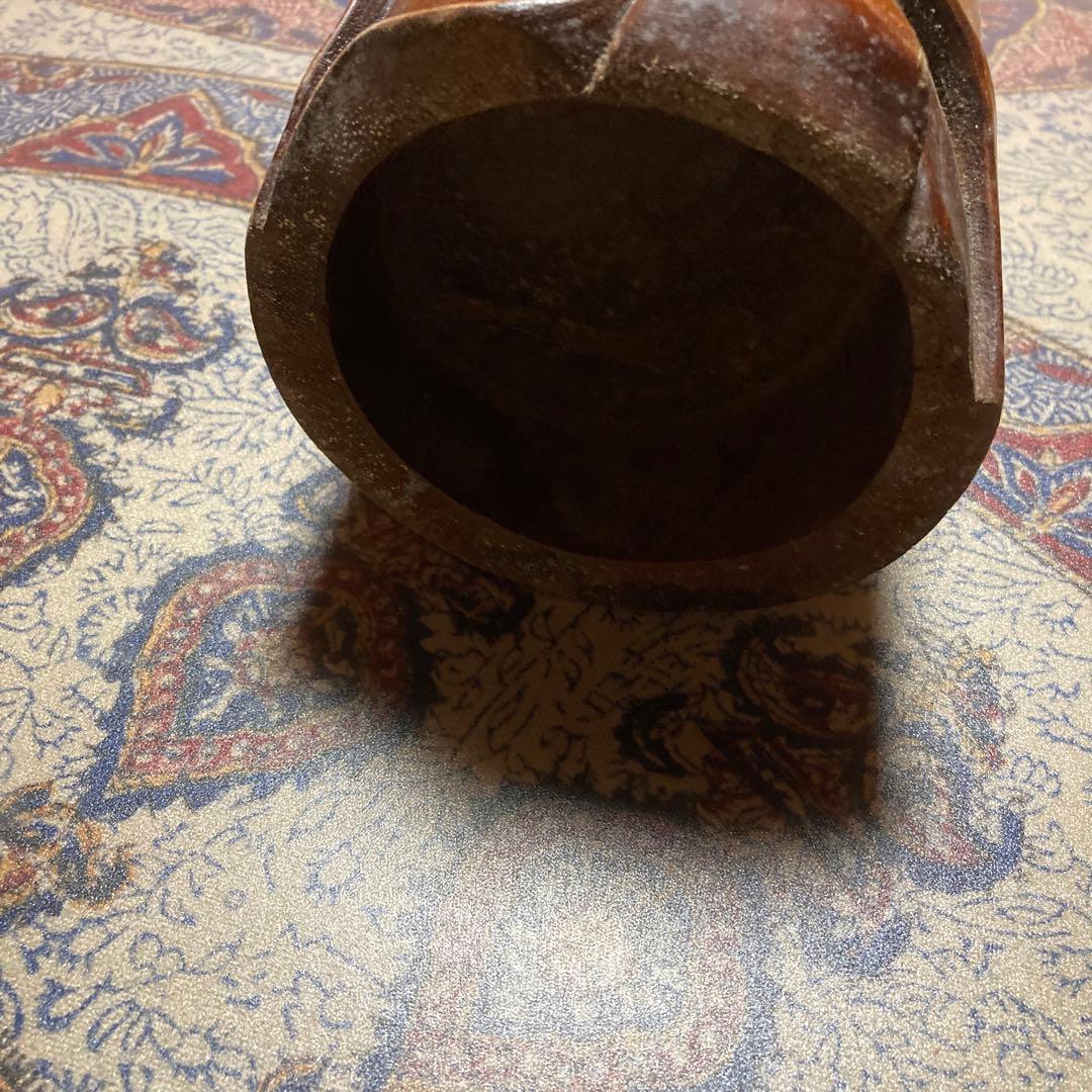 達磨　竹彫刻（H3）【kurokunn】