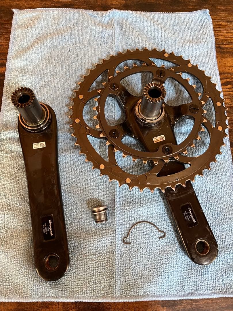 カンパニョーロ　スーパーレコード11速用クランク、前後ディレイラー、前後ブレーキ