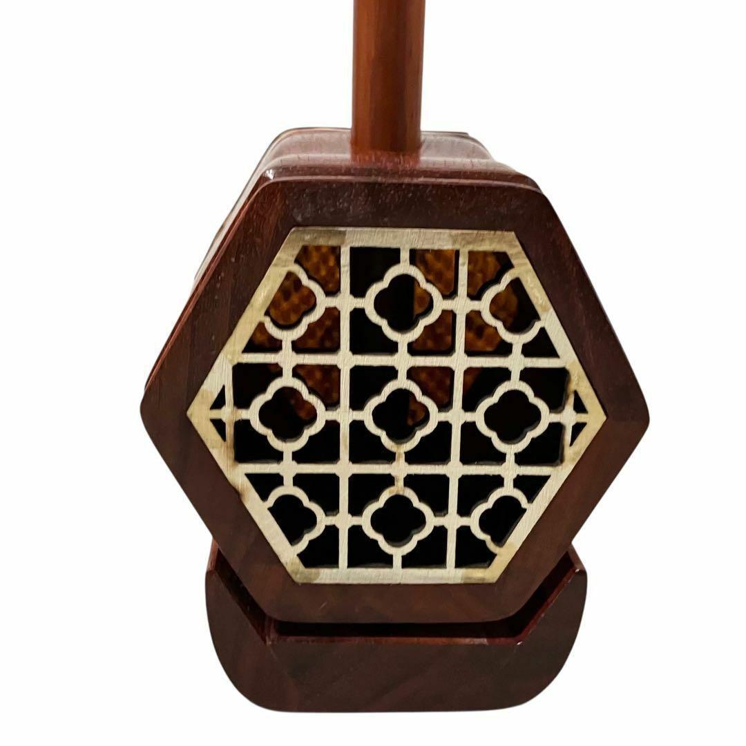 【新品】 蘇州二胡 紅木 胡弓 ヘビ皮 二胡 弦楽器 セミハードケース付き