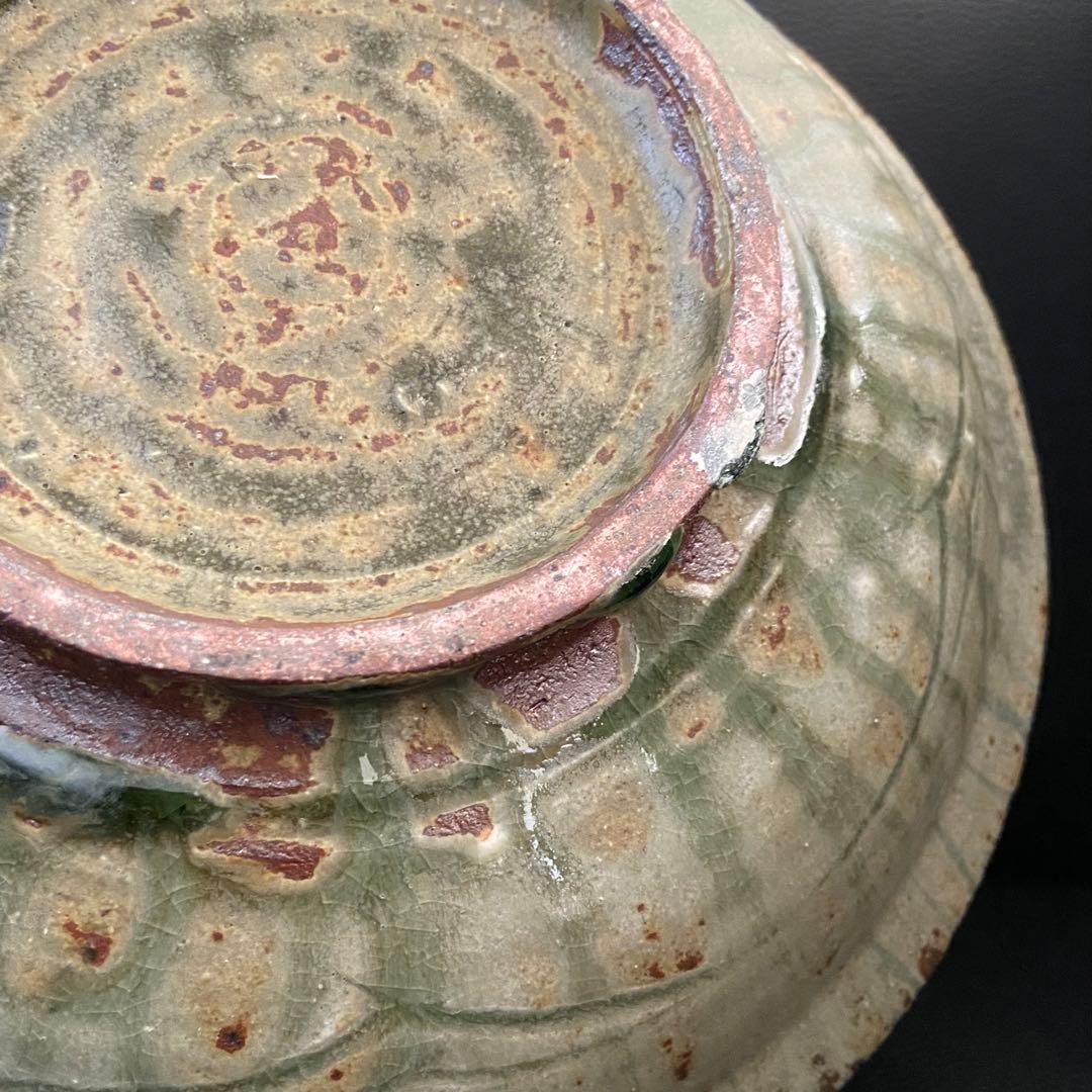 坂口健 白化粧掻落鉢 盛鉢 大皿 25cm 皿 器 作家もの 作陶展