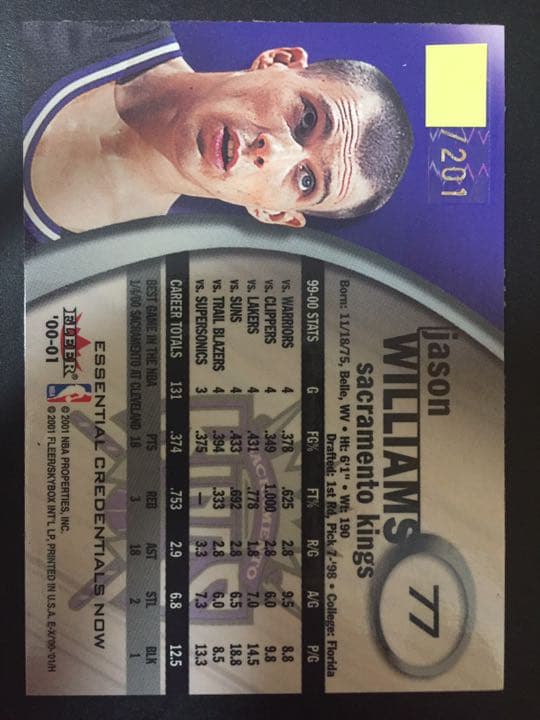 ex credentials jason williams クレデンシャル