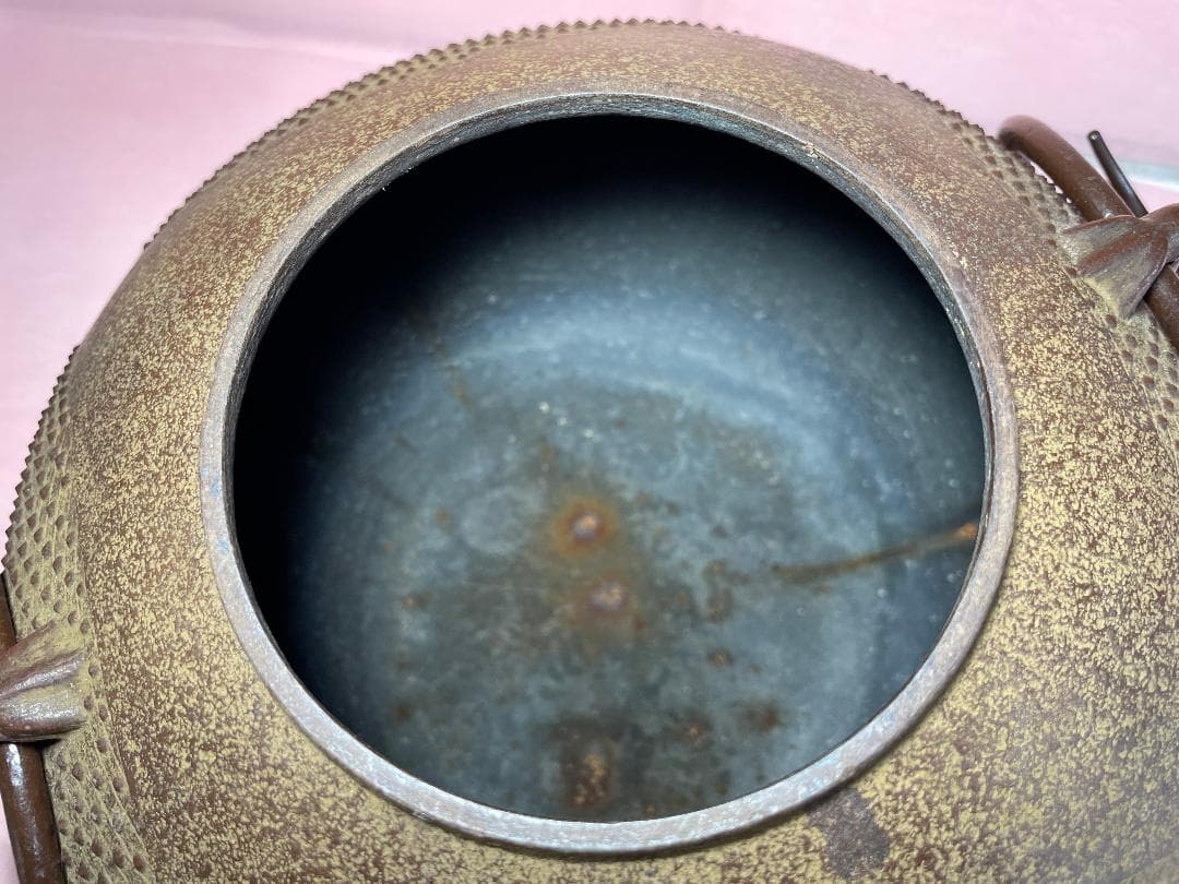 南部鉄瓶　南部鉄器　鉄瓶　湯沸かし　茶釜　南部三厳堂　ヴィンテージ