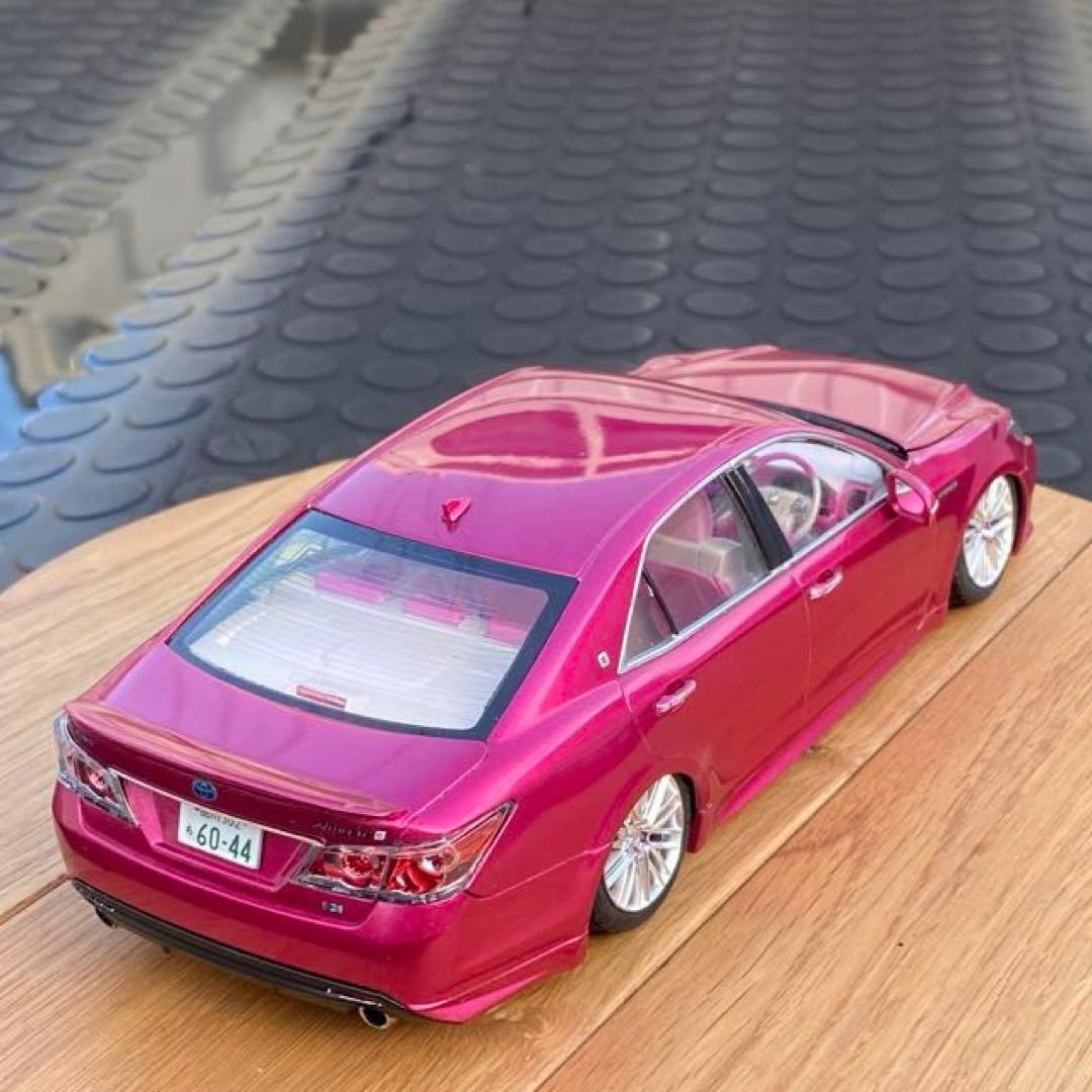 プラモデル完成品 アオシマ 1/24 214クラウンアスリート後期