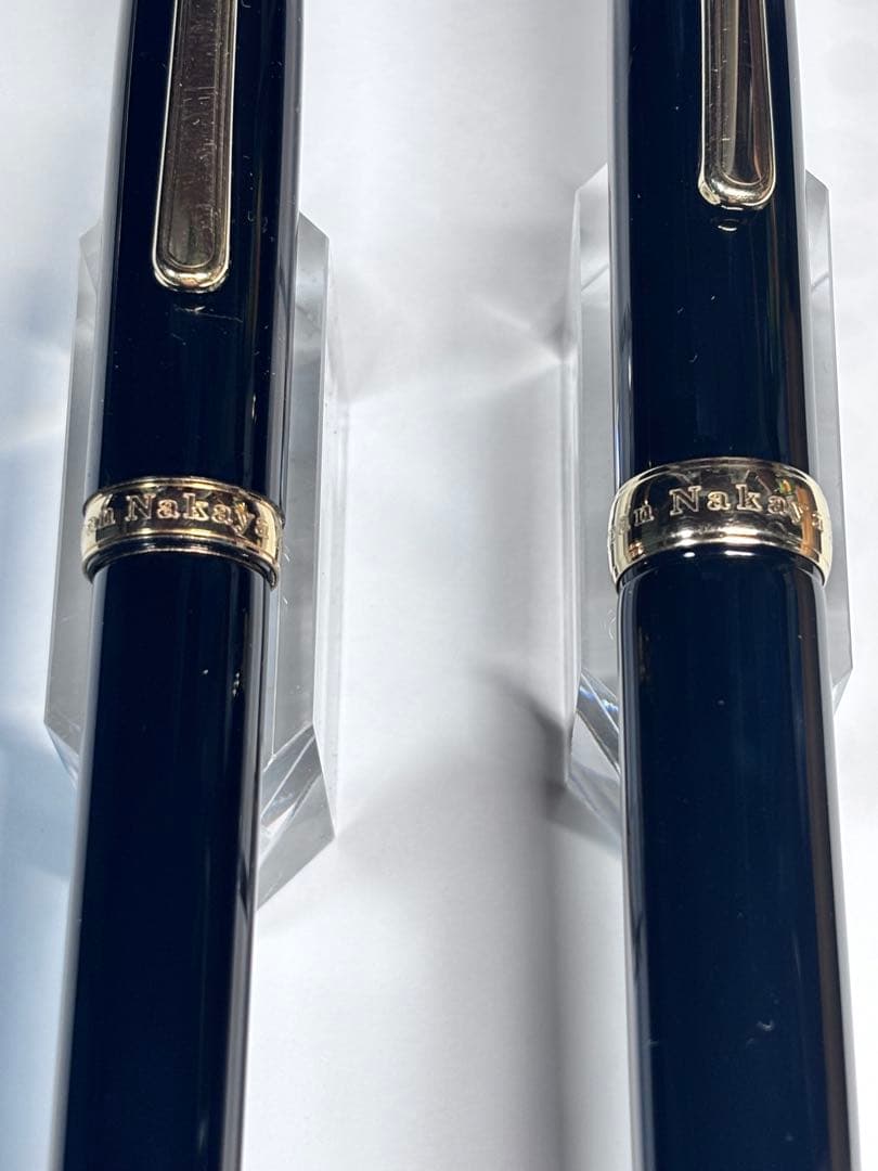 中屋万年筆廃盤バランスコントロールクロロ中字、ノーマルタイプ漆クロロ万年筆細字