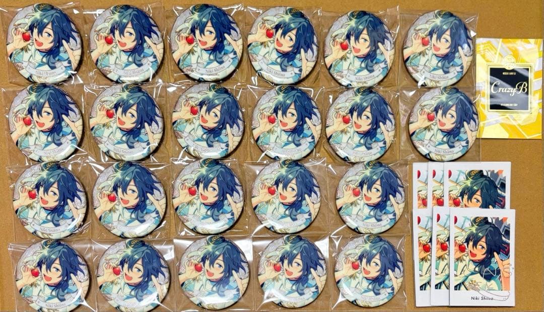 あんスタ　椎名ニキ　缶バッジ　花の契約　ぱしゃっつP.A.shots!!笑門来福