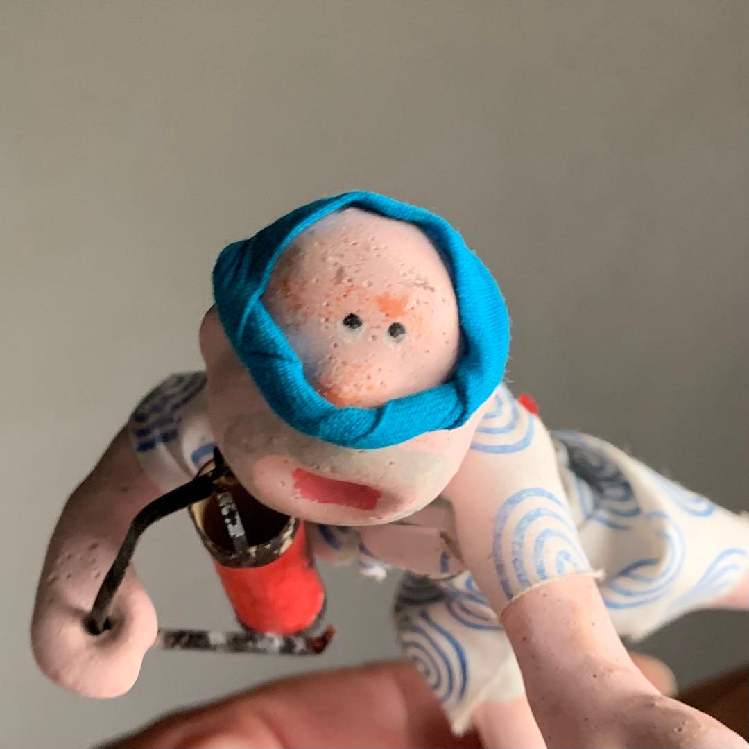 博多人形 昭和30年代 郷土人形 津屋崎人形 古道具 アンティーク 民芸