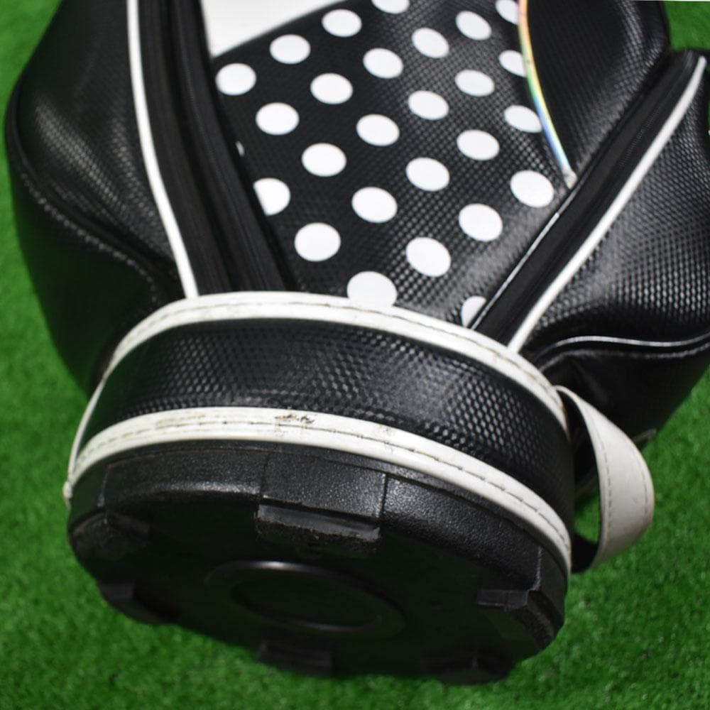 ら*す様 ルコックスポルティフ ゴルフ レディース キャディバッグ8.5型【黒】