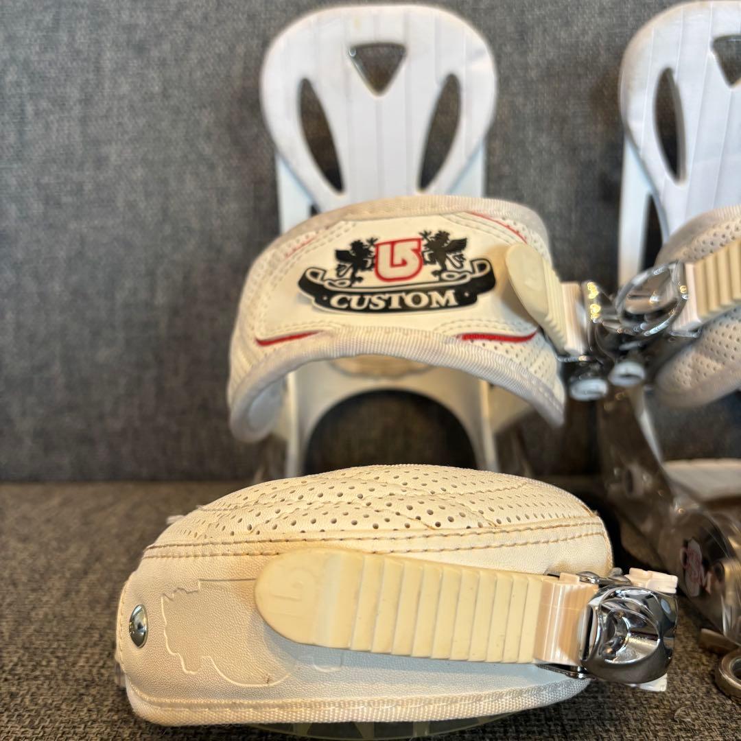 BURTON CUSTOM ビンディング Sサイズ バートン カスタム ホワイト