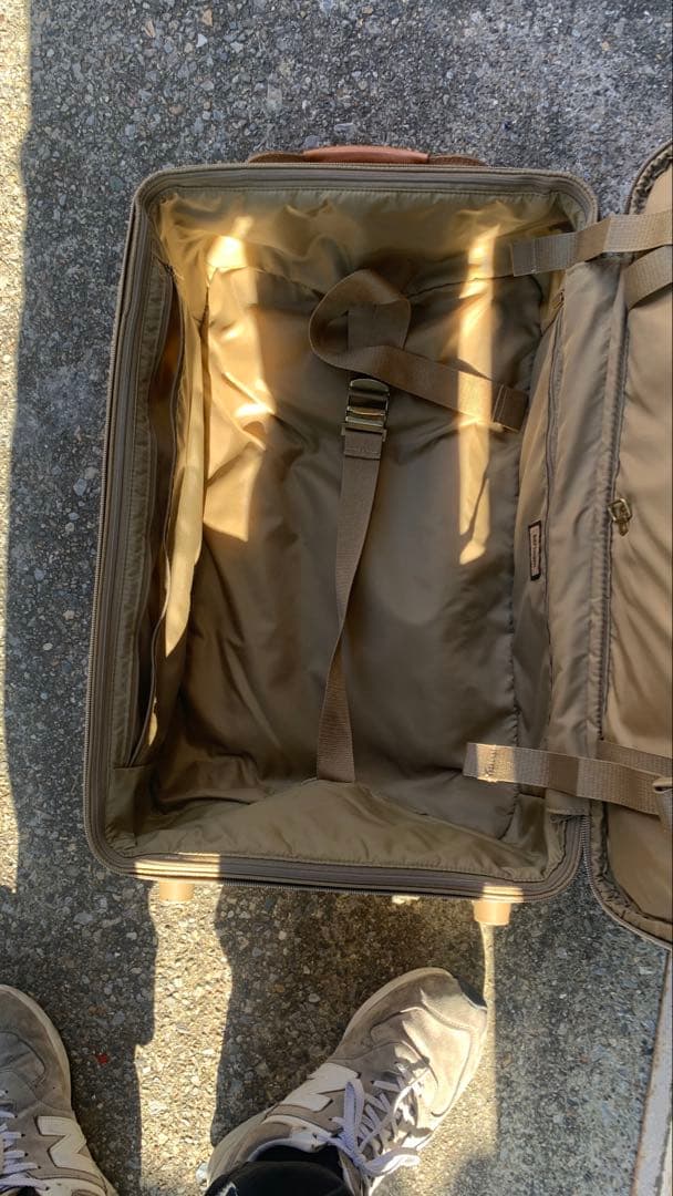 hartmann ツイード/レザー　キャリーケース