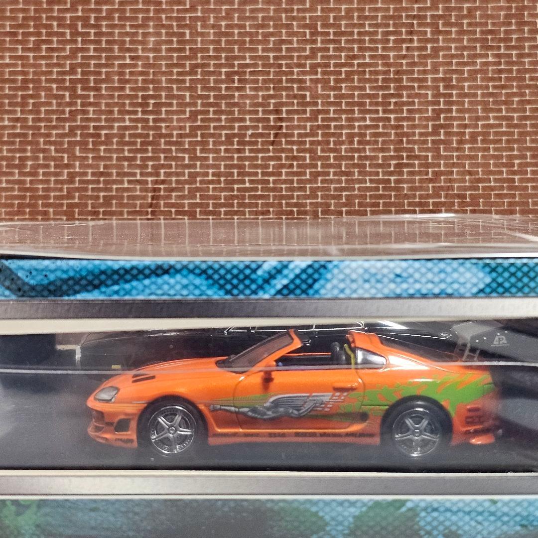 グリーンライト　2台セット　ケース付き　ワイルドスピード　チャージャー&スープラ