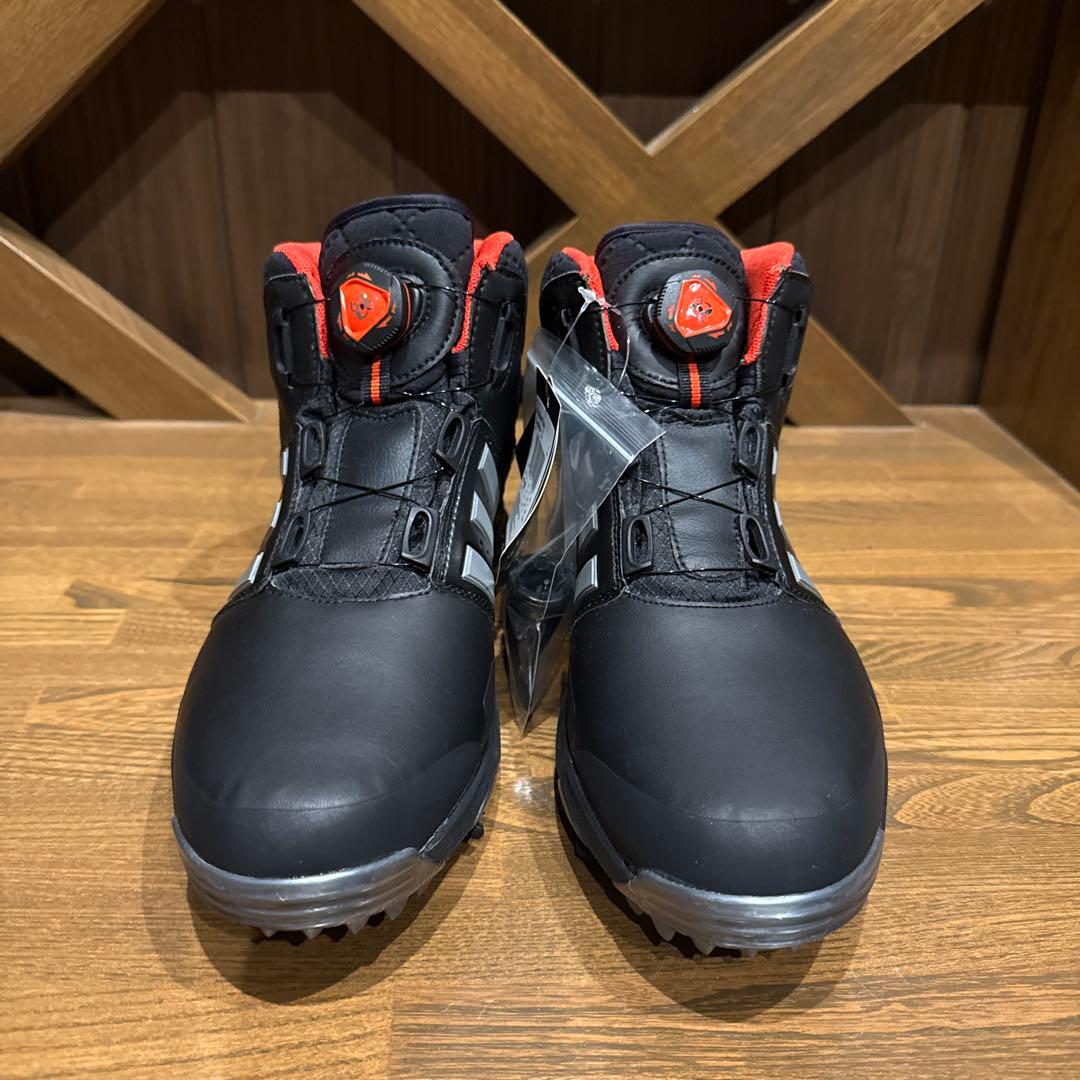 adidas ゴルフシューズ 黒/赤