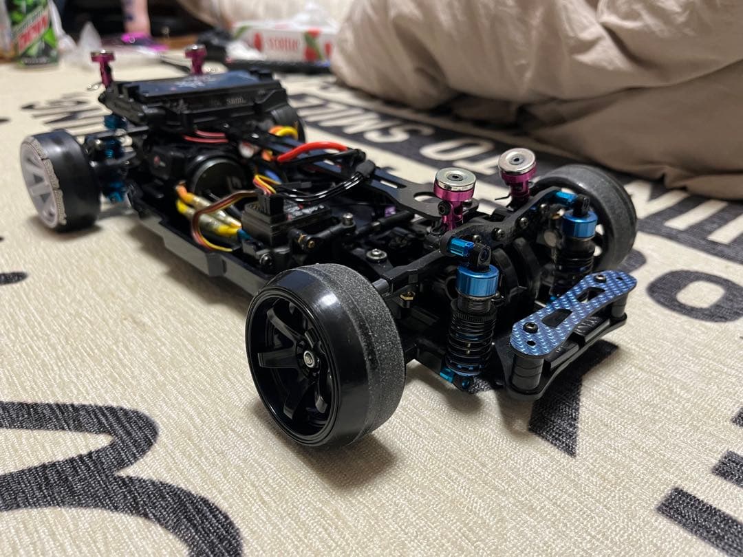 タミヤ tt02 2駆ドリ MRCコンバ搭載 ボディ無し フルセット