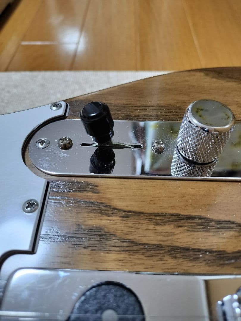 【自作コンポーネントギター】テレキャスタータイプ(配線アレンジ済)　ケース付き