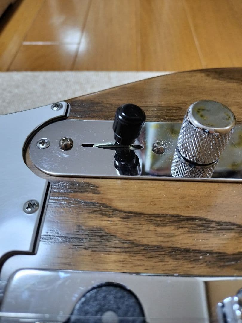 【自作コンポーネントギター】テレキャスタータイプ(配線アレンジ済)　ケース付き