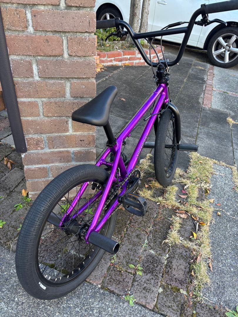 パープル 18インチ BMX 自転車