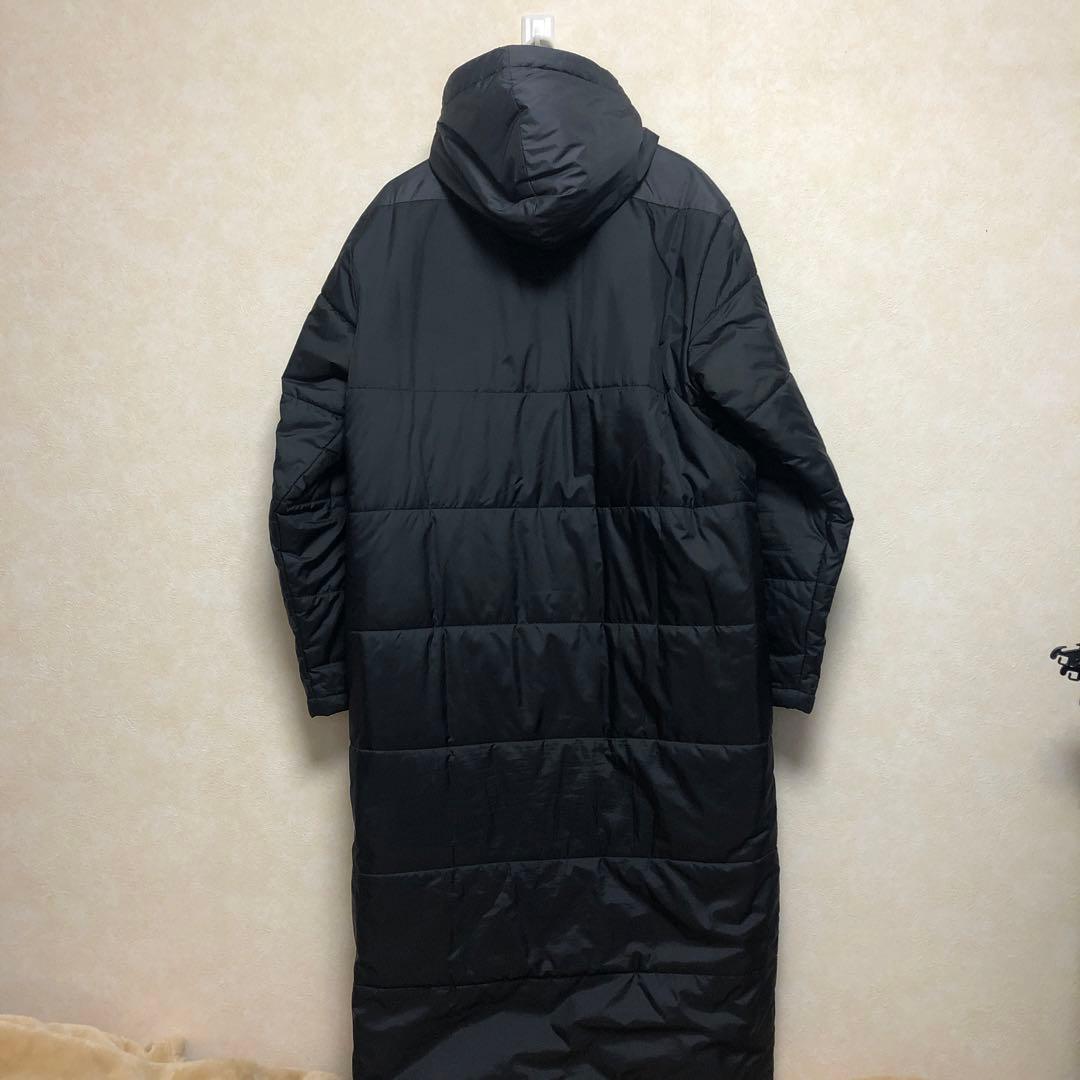 【PUMA・プーマ】 ロングベンチコート　メンズMサイズ　ダークグレー　中古品