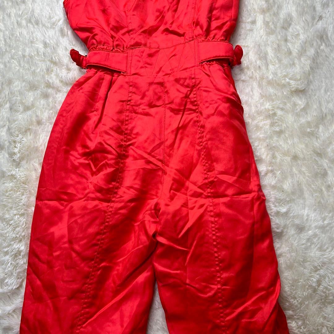 Ellesse スキーウェア スノボ 上下セット 金ボタンバックル オレンジ