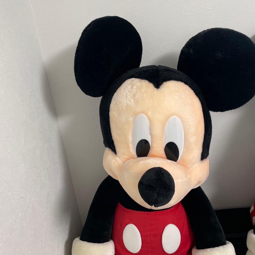 レトロ　ミッキー　ミニー　ビッグぬいぐるみ
