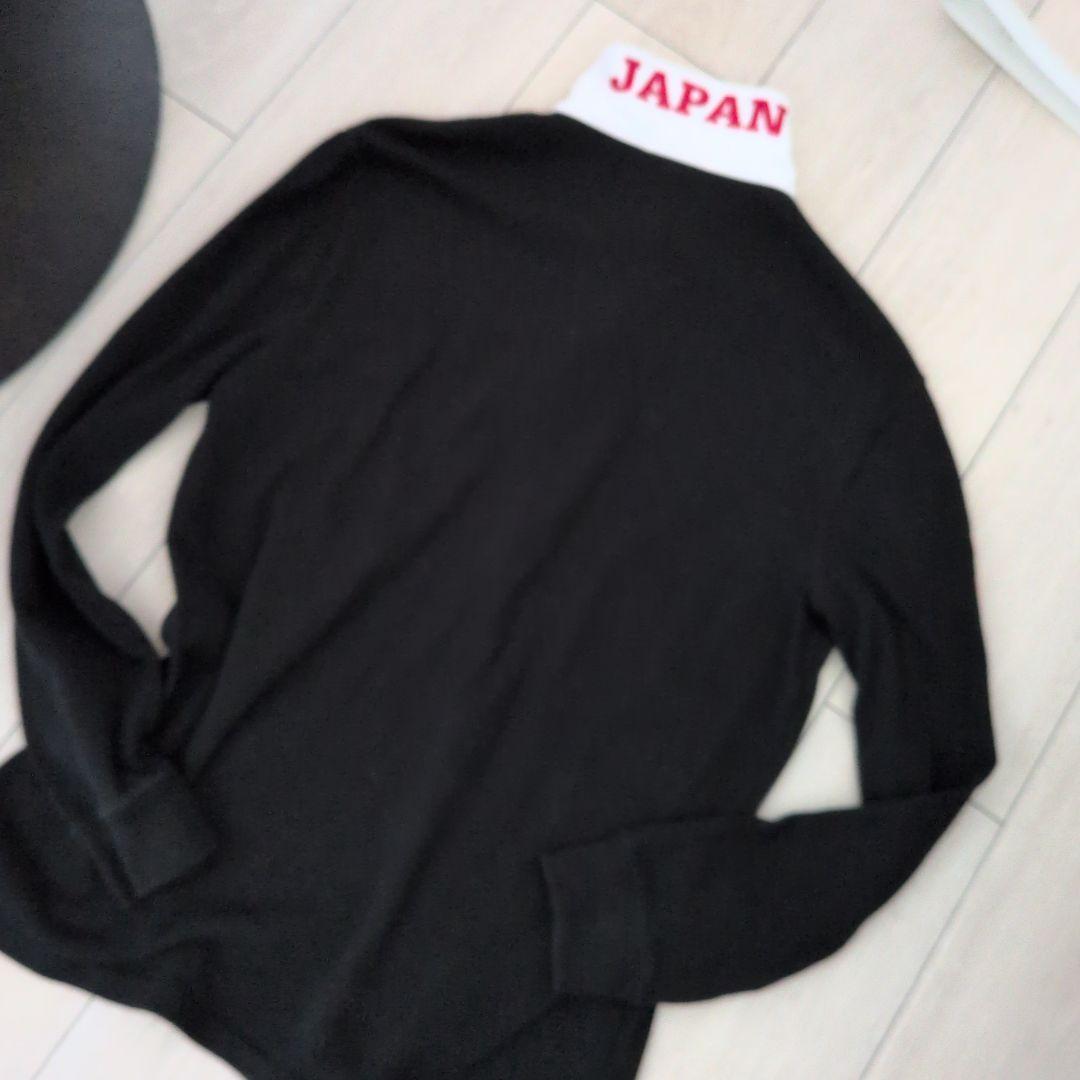 ラルフローレンポロ　ラグビー ポロシャツ 黒 長袖 ベア刺繍　М