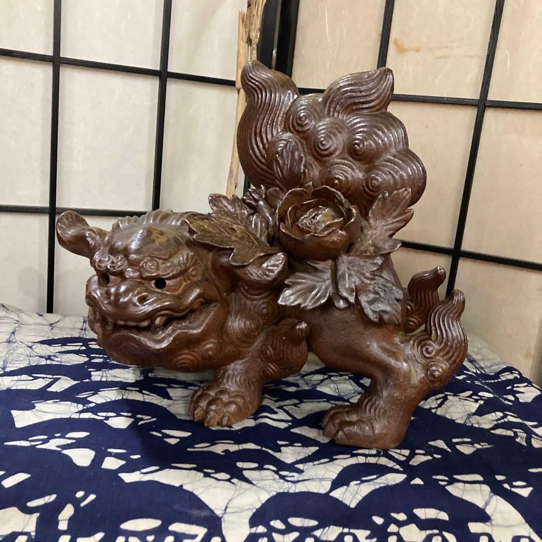 古備前骨董美術品珍品です❣️初売りです❣️希少ボタン獅子銘有り❣️