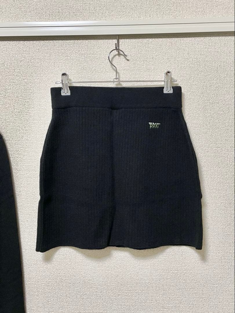レディースウェア PXG TRI TONE CARDIGAN&SKIRT MATCHING SET