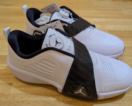 25.5cm ナイキゴルフ ジョーダン エア レブ 白 スパイク ゴルフシューズ