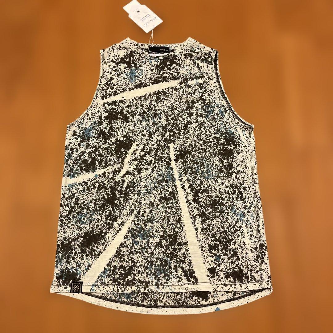 ウォーキング・ランニングウェア charbon REDA WOOL SPLASH DYE SLEEVELESS