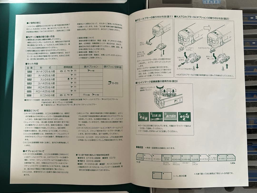 未使用　カトー 24系25型北斗星 10-163