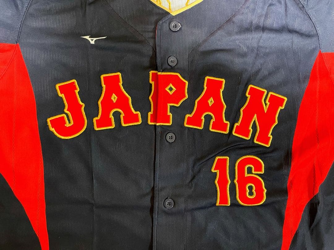 大谷翔平 侍JAPAN ユニホームWBCビジター刺繍タイプ