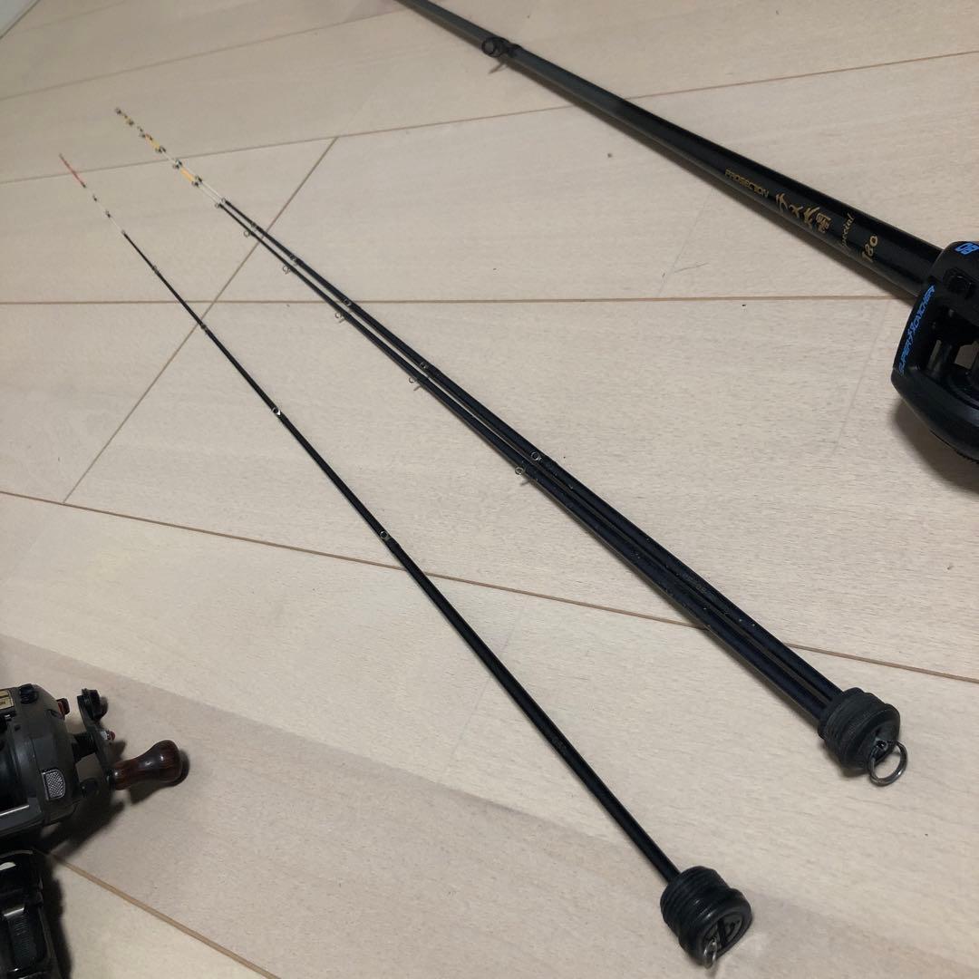 落とし込み、カセ、筏竿　リールセット