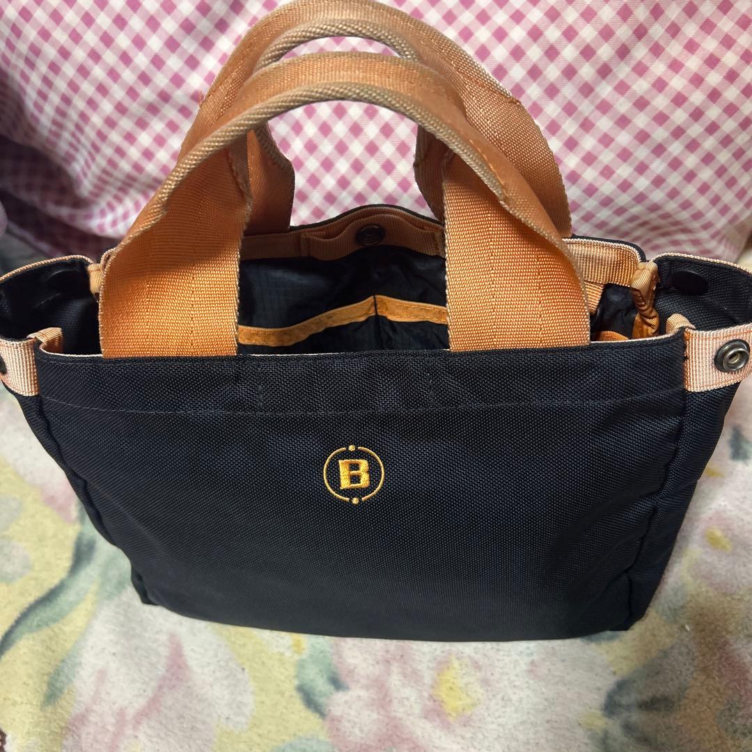 BRIEFING トートバッグ 黒/オレンジ