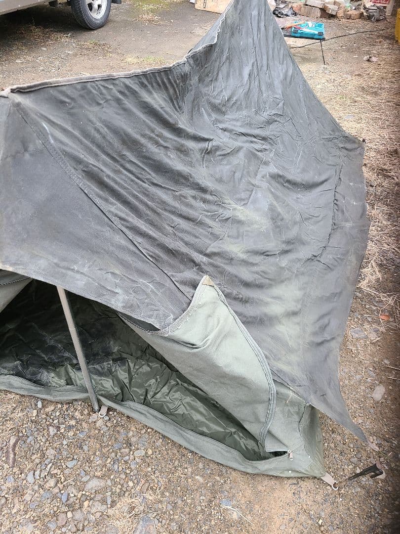 F1コットンテント　フライシートなし　ポール　ペグ　予備紐　収納袋付属