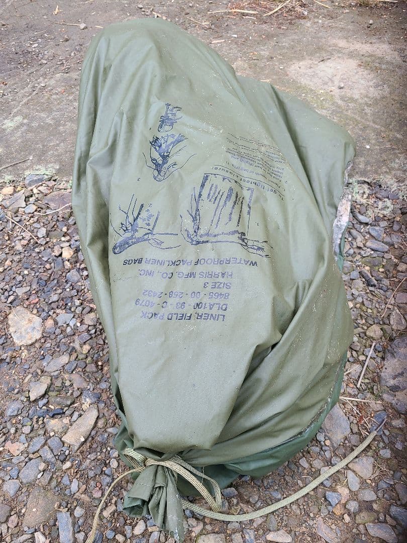 F1コットンテント　フライシートなし　ポール　ペグ　予備紐　収納袋付属