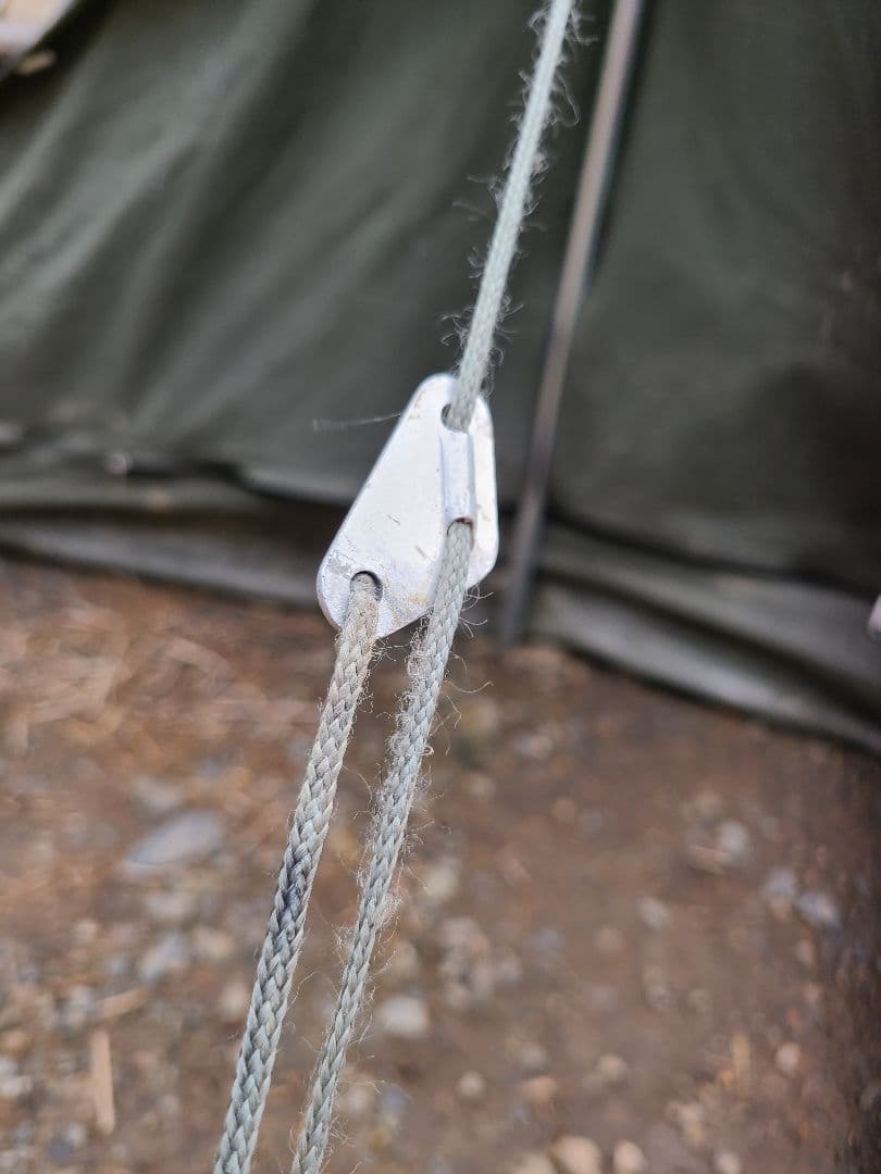 F1コットンテント　フライシートなし　ポール　ペグ　予備紐　収納袋付属