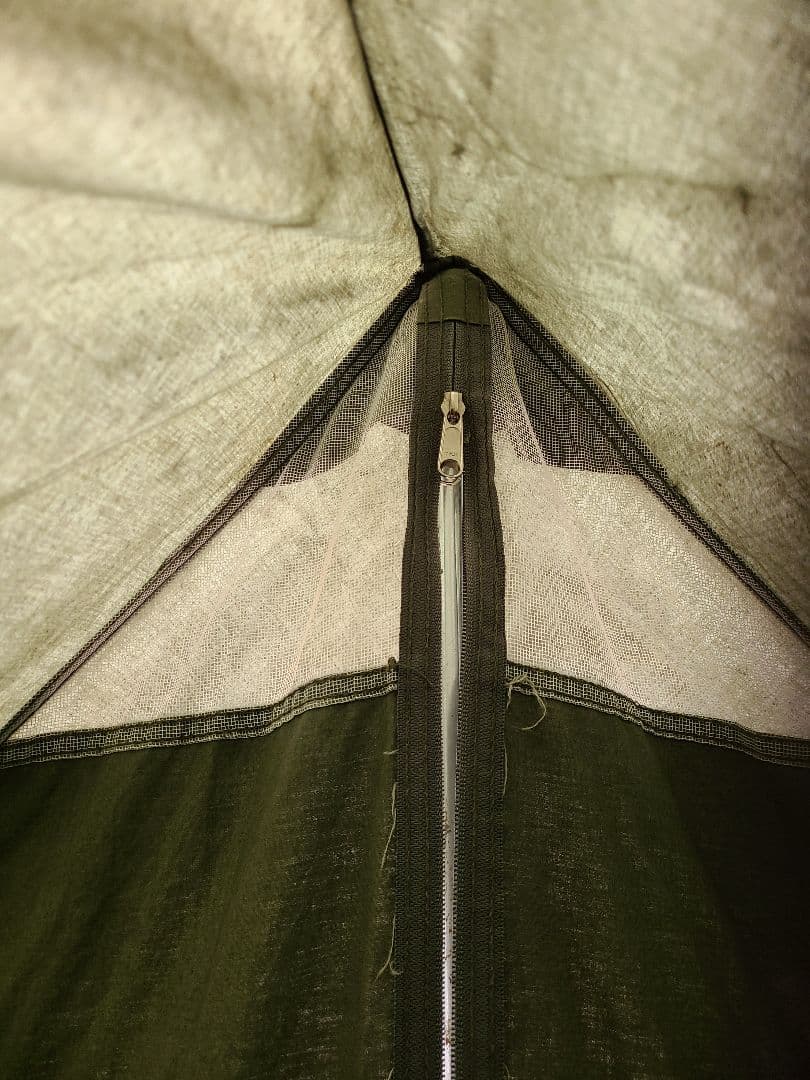 F1コットンテント　フライシートなし　ポール　ペグ　予備紐　収納袋付属