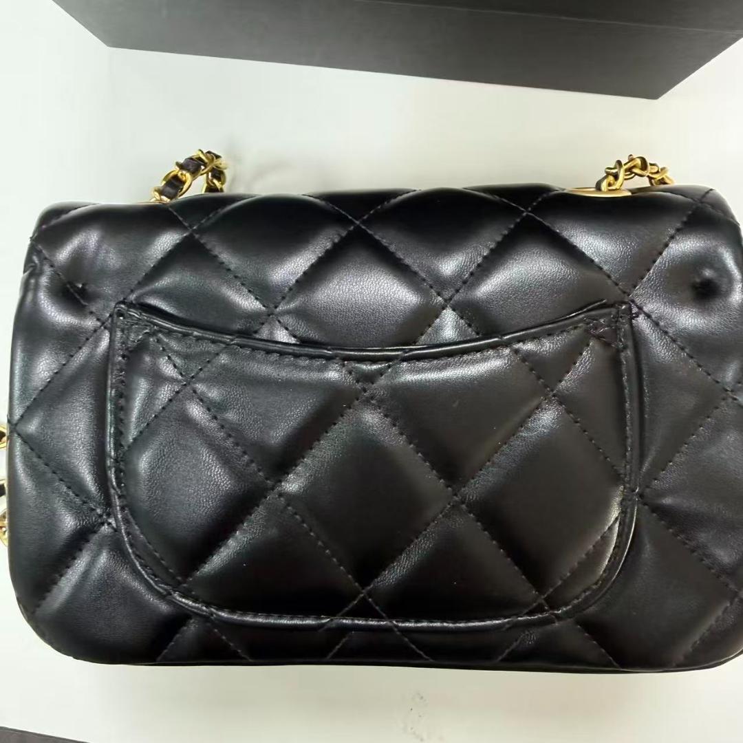 状態良好 ✨ cHaNeL✨ブラックレザーキルティングバッグ