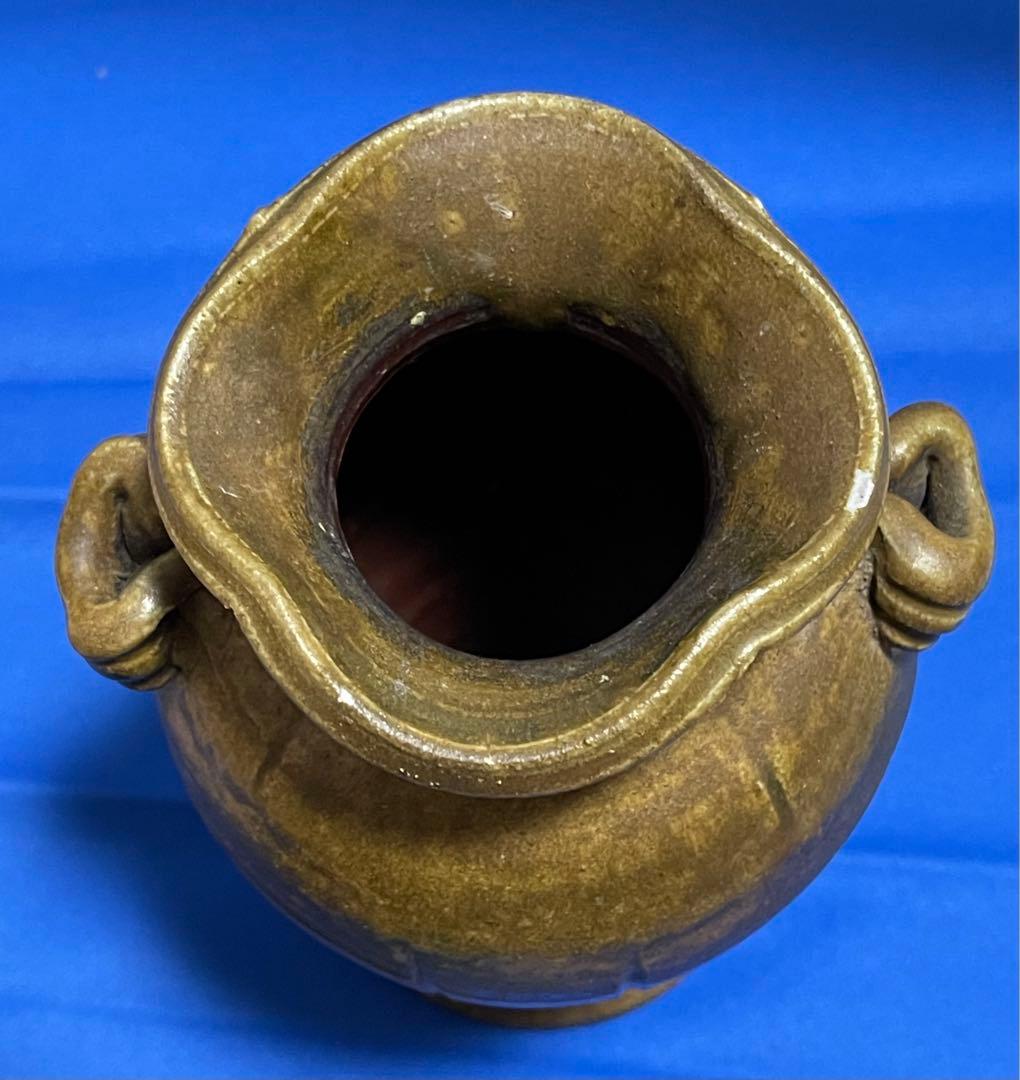 ★備前焼　作家　藤原陶臣　花入★