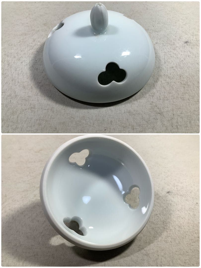 有田焼　白磁　香炉　井上萬二　現代作家